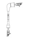 Zündleitung Zündspule zum Verteiler BREMI 6A67E40