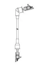 Zündleitung Zündspule zum Verteiler BREMI 732/52 Bild Zündleitung Zündspule zum Verteiler BREMI 732/52