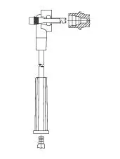 Zündleitung Lenkstockhebel zum Lenkspurhebel BREMI 860/76