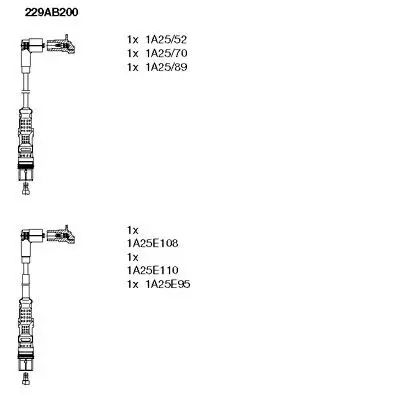 Zündleitungssatz BREMI 229AB200 Bild Zündleitungssatz BREMI 229AB200