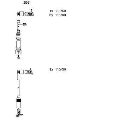 Zündleitungssatz BREMI 266 Bild Zündleitungssatz BREMI 266