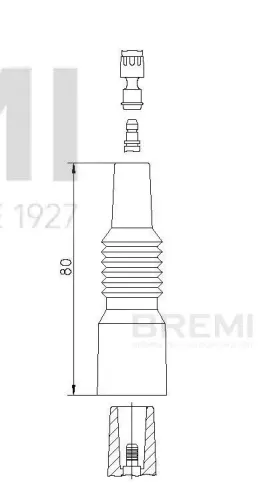 Stecker, Zündverteiler BREMI 13211/1 Bild Stecker, Zündverteiler BREMI 13211/1