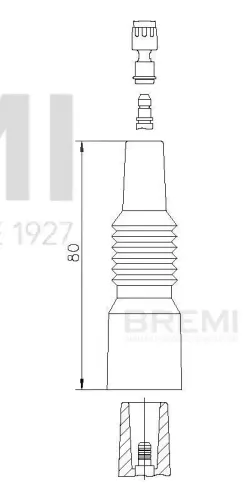 Stecker, Zündverteiler BREMI 13261A1 Bild Stecker, Zündverteiler BREMI 13261A1
