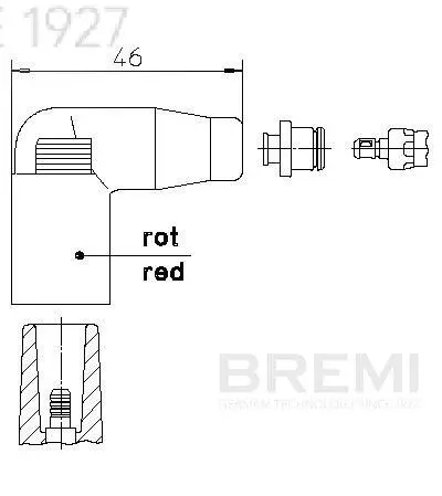 Stecker, Zündverteiler BREMI 13558A1