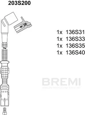 Zündleitungssatz BREMI 203S200