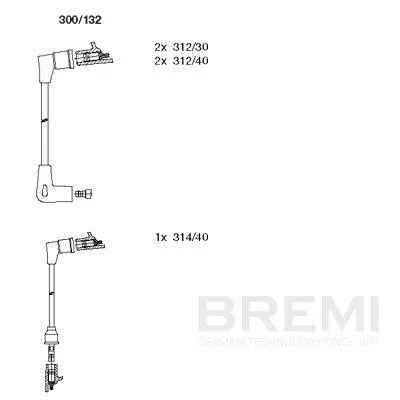 Zündleitungssatz BREMI 300/132