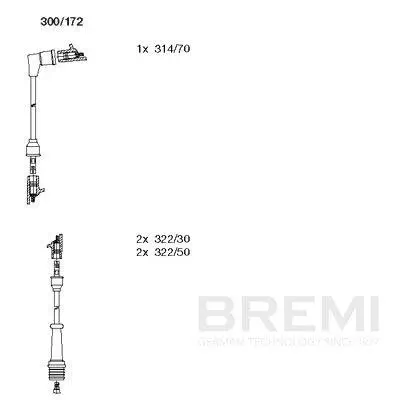 Zündleitungssatz BREMI 300/172