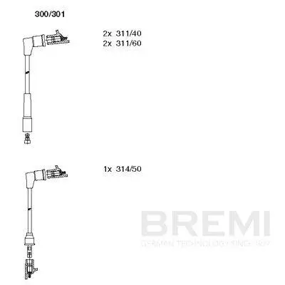 Zündleitungssatz BREMI 300/301