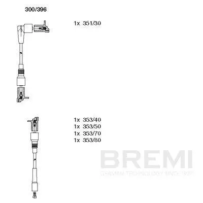 Zündleitungssatz BREMI 300/396
