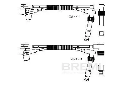 Zündleitungssatz BREMI 300/673 Bild Zündleitungssatz BREMI 300/673