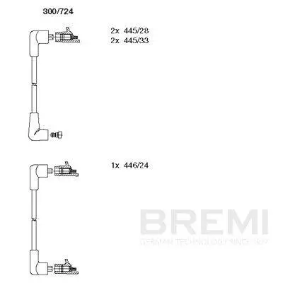 Zündleitungssatz BREMI 300/724