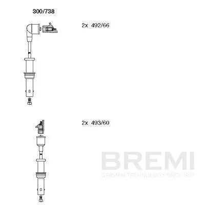 Zündleitungssatz BREMI 300/738