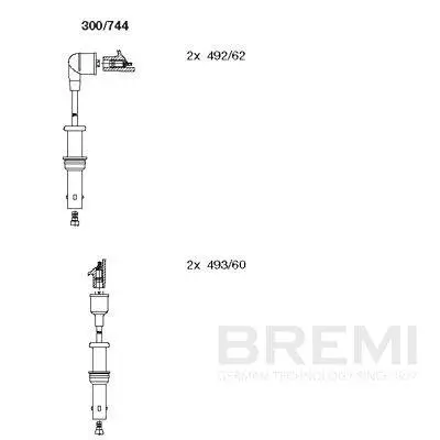 Zündleitungssatz BREMI 300/744