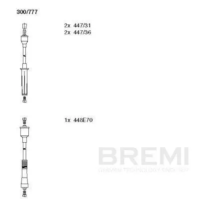Zündleitungssatz BREMI 300/777 Bild Zündleitungssatz BREMI 300/777
