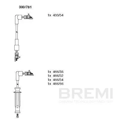 Zündleitungssatz BREMI 300/781