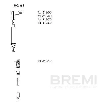 Zündleitungssatz BREMI 300/884