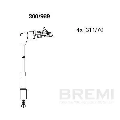 Zündleitungssatz BREMI 300/989