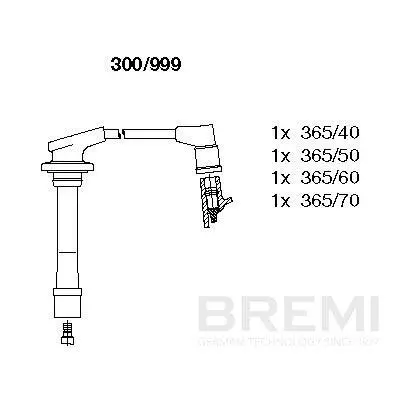 Zündleitungssatz BREMI 300/999