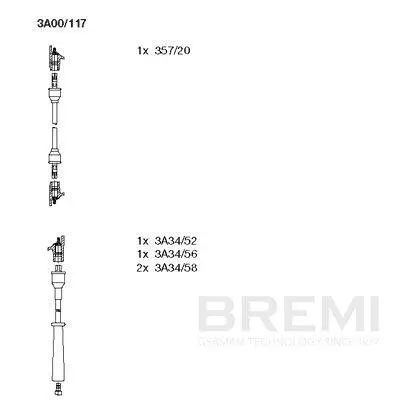 Zündleitungssatz BREMI 3A00/117