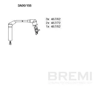 Zündleitungssatz BREMI 3A00/155