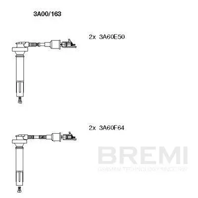 Zündleitungssatz BREMI 3A00/163