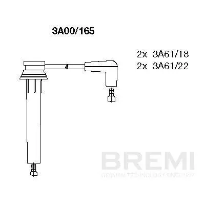 Zündleitungssatz BREMI 3A00/165