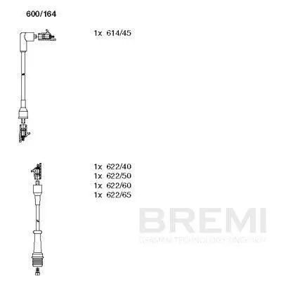 Zündleitungssatz BREMI 600/164 Bild Zündleitungssatz BREMI 600/164