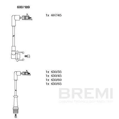 Zündleitungssatz BREMI 600/189