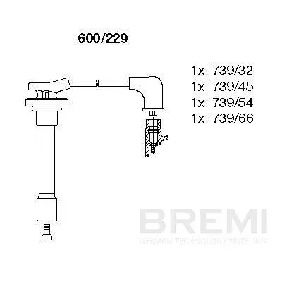 Zündleitungssatz BREMI 600/229