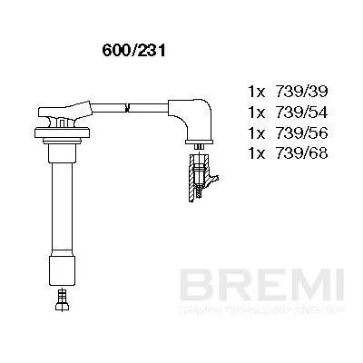 Zündleitungssatz BREMI 600/231