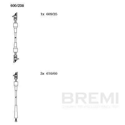 Zündleitungssatz BREMI 600/238