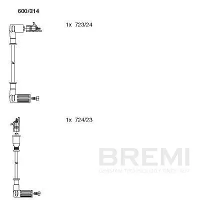 Zündleitungssatz BREMI 600/314