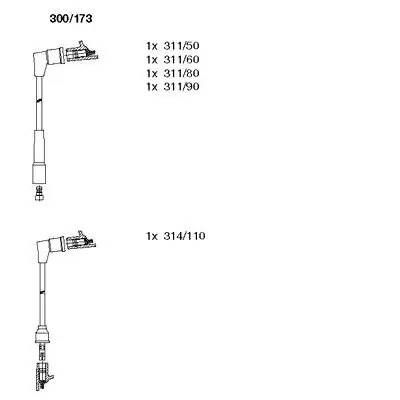 Zündleitungssatz BREMI 300/173 Bild Zündleitungssatz BREMI 300/173