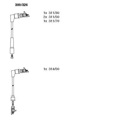 Zündleitungssatz BREMI 300/326 Bild Zündleitungssatz BREMI 300/326