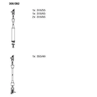Zündleitungssatz BREMI 300/392 Bild Zündleitungssatz BREMI 300/392