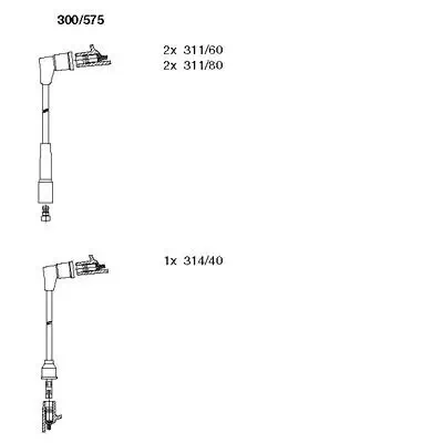 Zündleitungssatz BREMI 300/575 Bild Zündleitungssatz BREMI 300/575