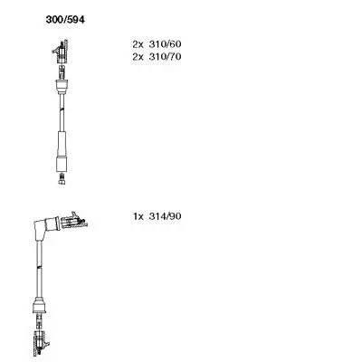 Zündleitungssatz BREMI 300/594