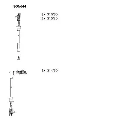 Zündleitungssatz BREMI 300/644 Bild Zündleitungssatz BREMI 300/644