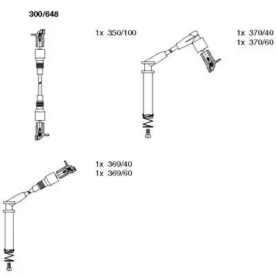 Zündleitungssatz BREMI 300/648 Bild Zündleitungssatz BREMI 300/648