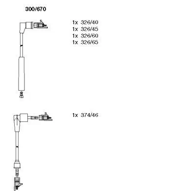 Zündleitungssatz BREMI 300/670 Bild Zündleitungssatz BREMI 300/670