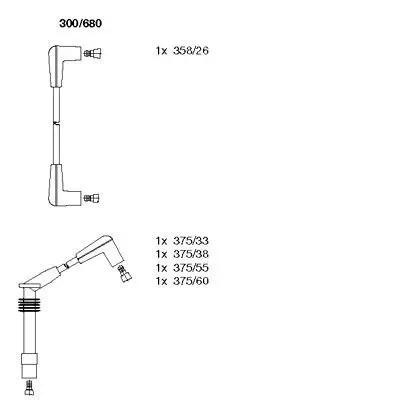 Zündleitungssatz BREMI 300/680 Bild Zündleitungssatz BREMI 300/680