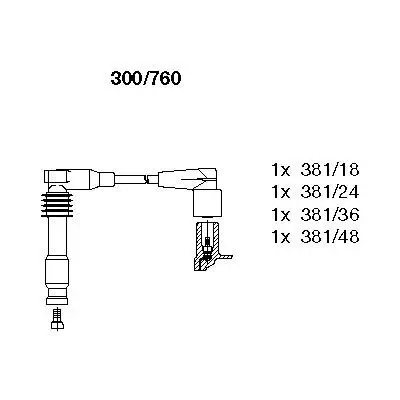 Zündleitungssatz BREMI 300/760