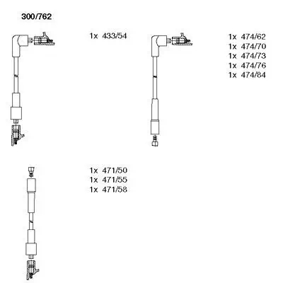 Zündleitungssatz BREMI 300/762 Bild Zündleitungssatz BREMI 300/762