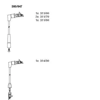 Zündleitungssatz BREMI 300/947 Bild Zündleitungssatz BREMI 300/947