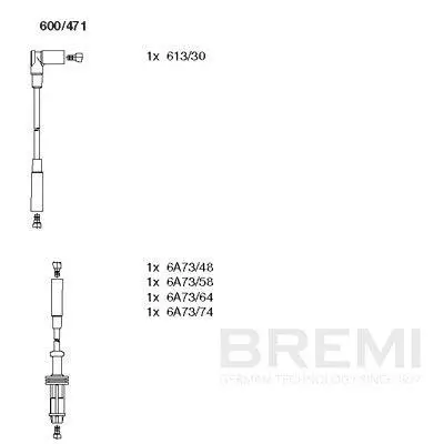 Zündleitungssatz BREMI 600/471