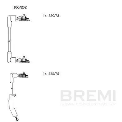 Zündleitungssatz BREMI 800/202