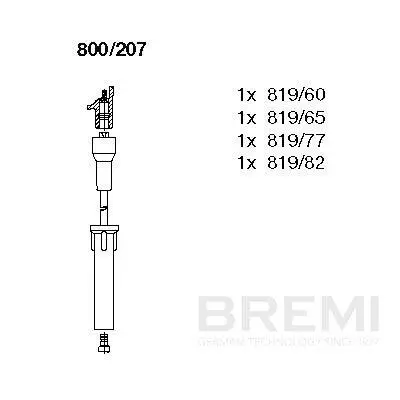 Zündleitungssatz BREMI 800/207