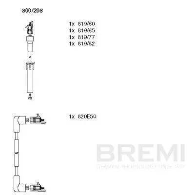 Zündleitungssatz BREMI 800/208