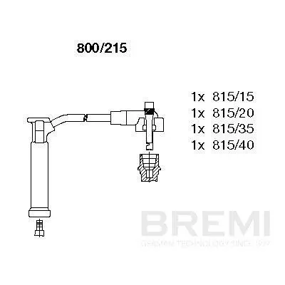 Zündleitungssatz BREMI 800/215