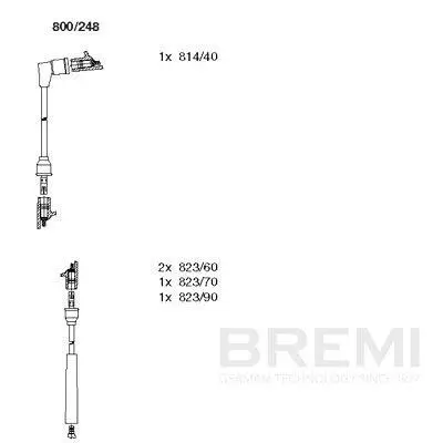 Zündleitungssatz BREMI 800/248